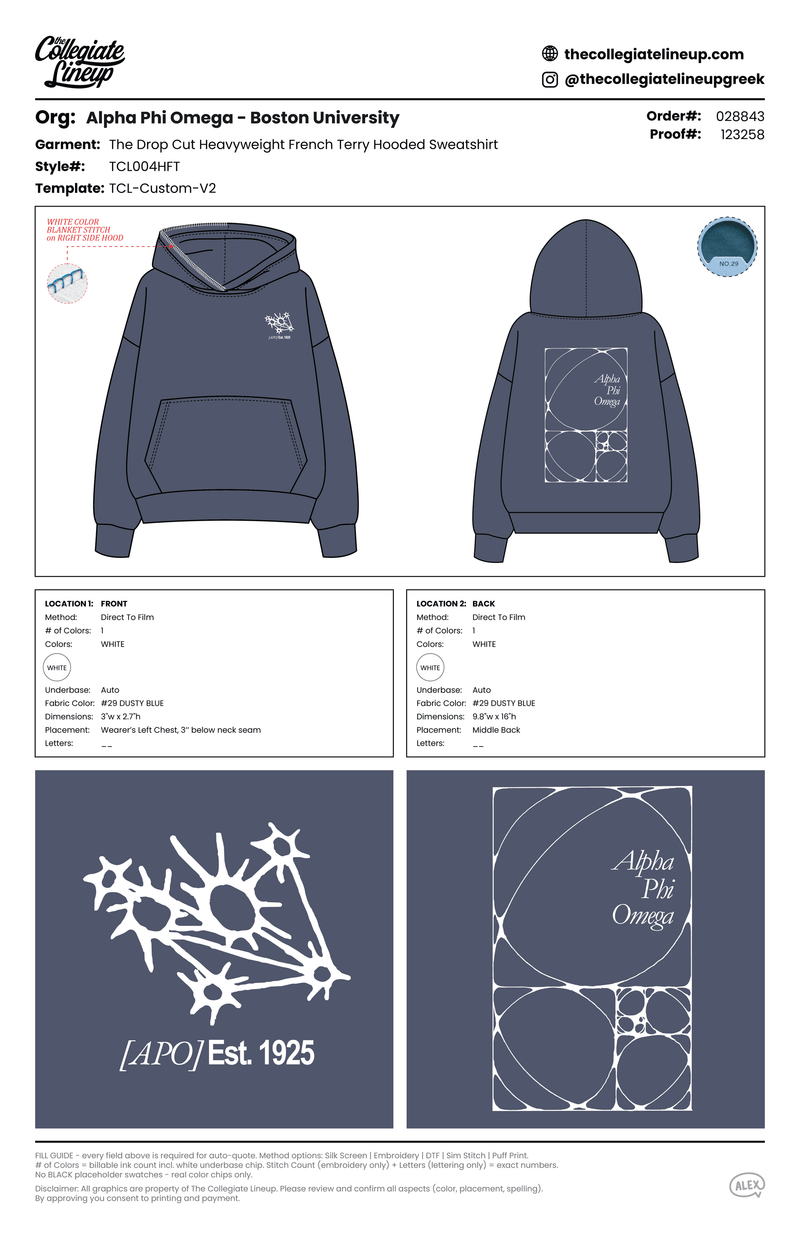 THE DROP CUT FRENCH TERRY HOODED SWEATSHIRT