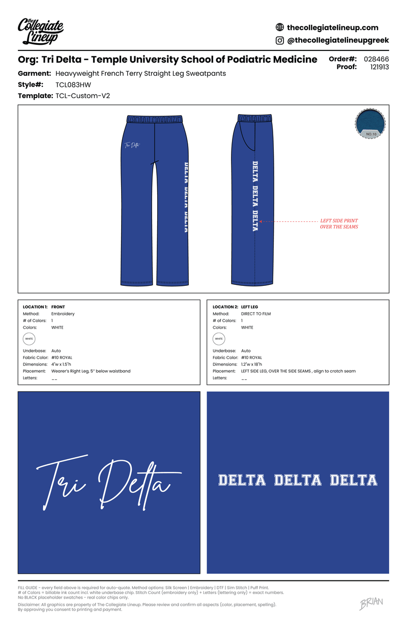 WOMEN'S RELAXED FLEECE HEAVYWEIGHT STRAIGHT LEG SWEATPANTS — Royal