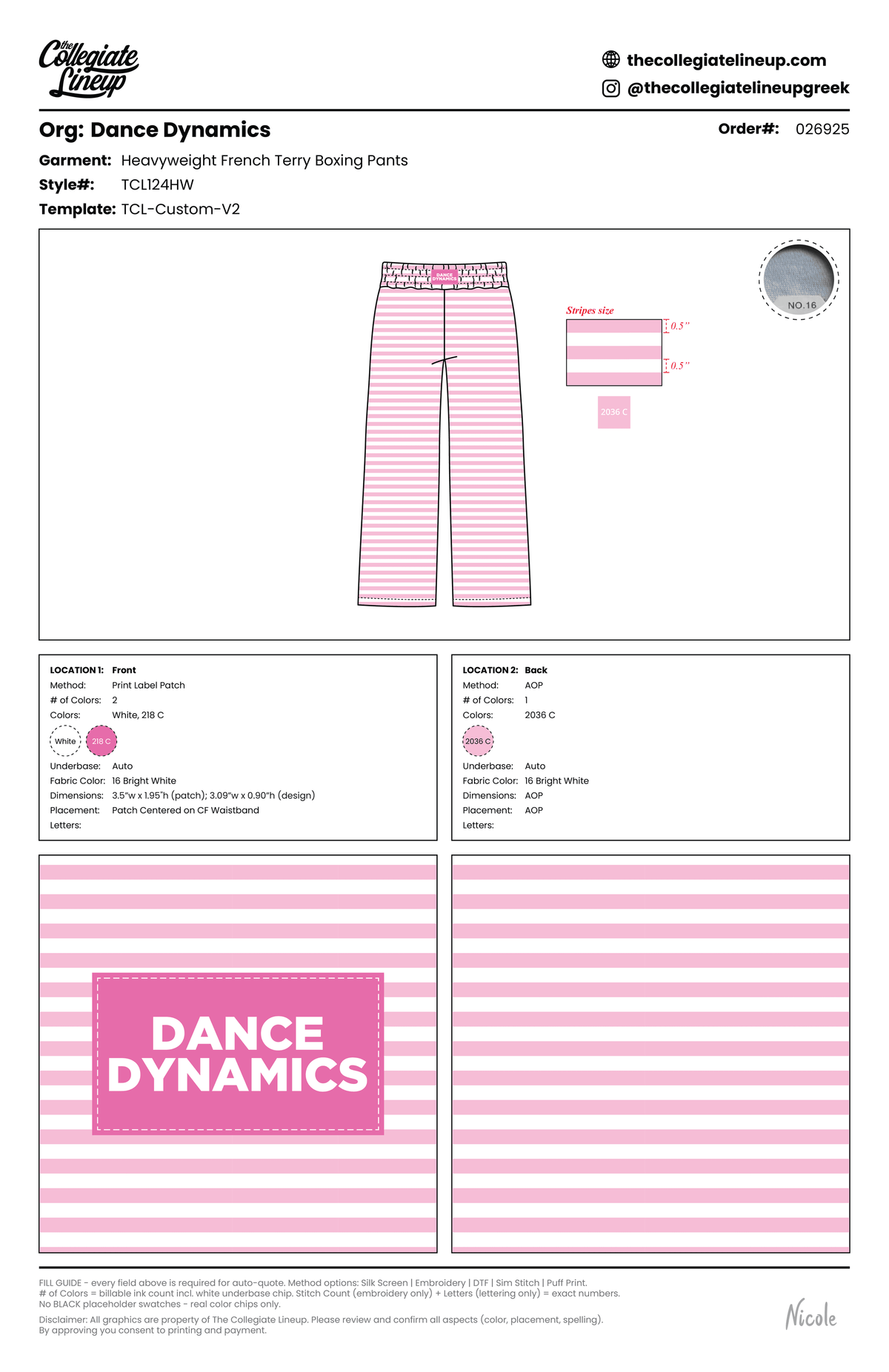 Striped Boxing Pants