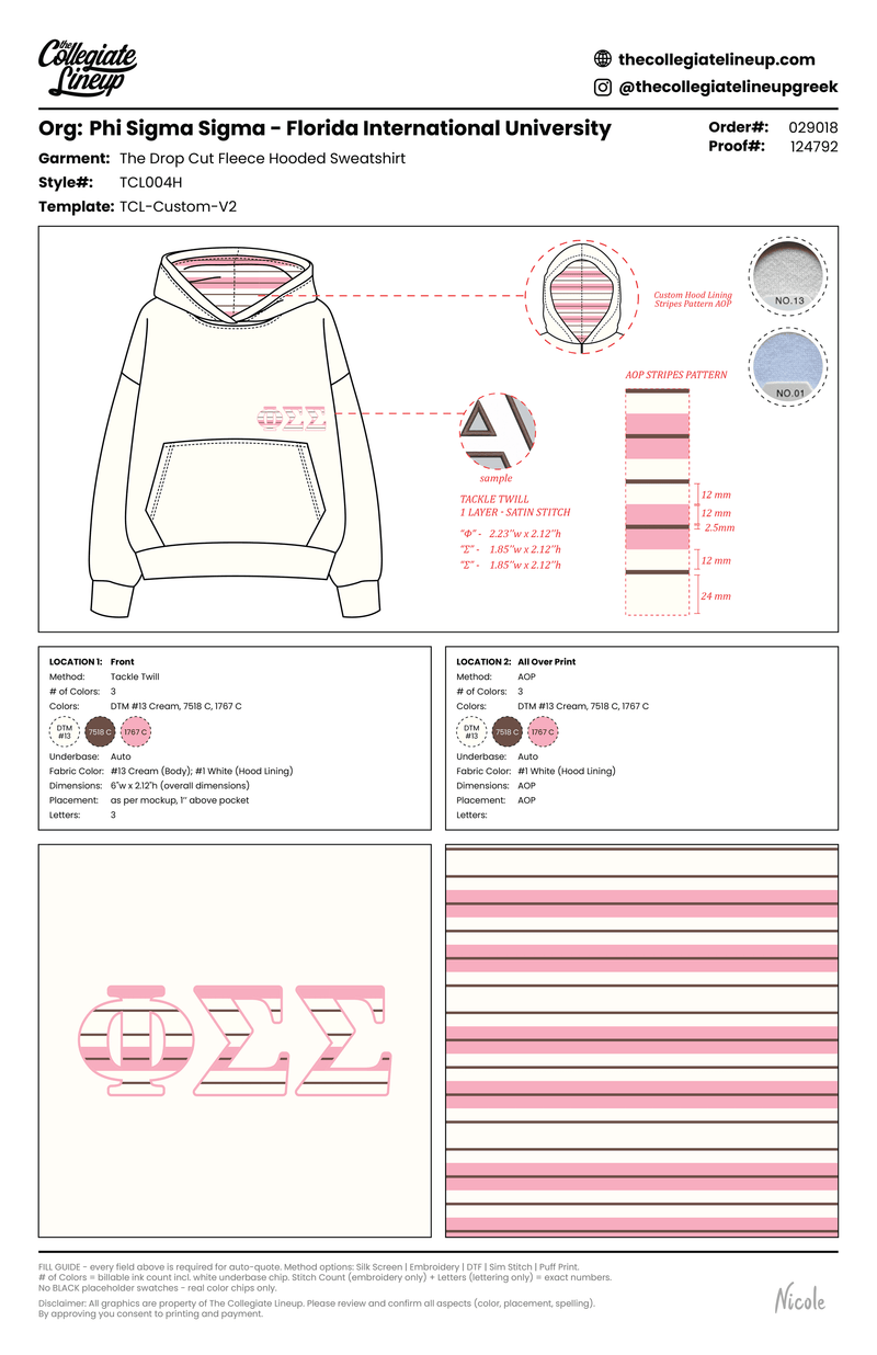 THE DROP CUT FLEECE HOODED SWEATSHIRT — Cream