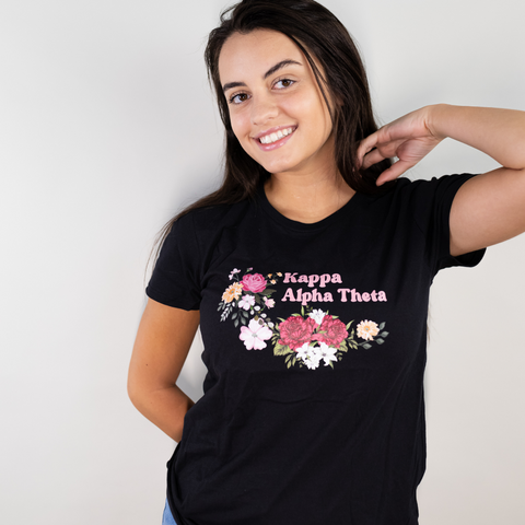 Happy Vibes T-Shirt ( Sororities A-F ) - The Collegiate Lineup