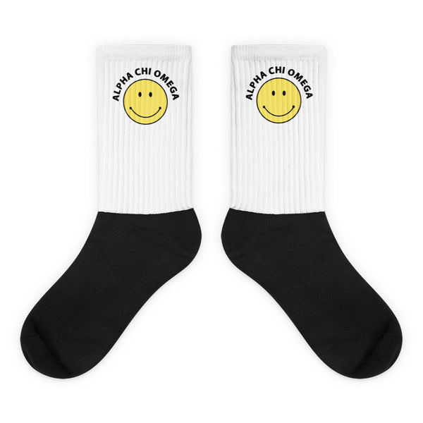 Tie Dye Smiley Face Socks