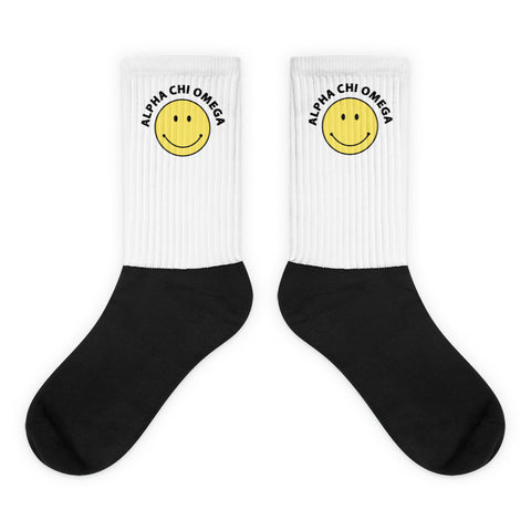 Tie Dye Smiley Face Socks