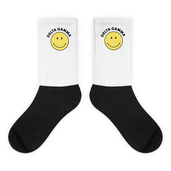 Tie Dye Smiley Face Socks