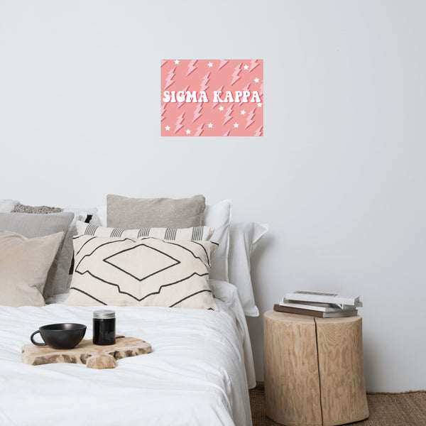 Pink Lighting Poster