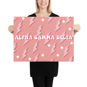 Pink Lighting Poster