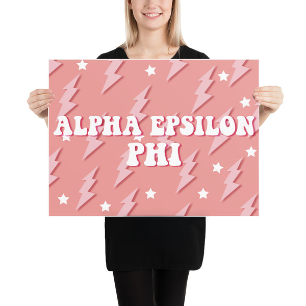 Pink Lighting Poster