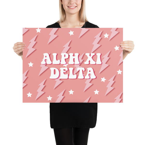 Pink Lighting Poster
