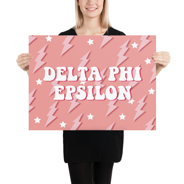Pink Lighting Poster