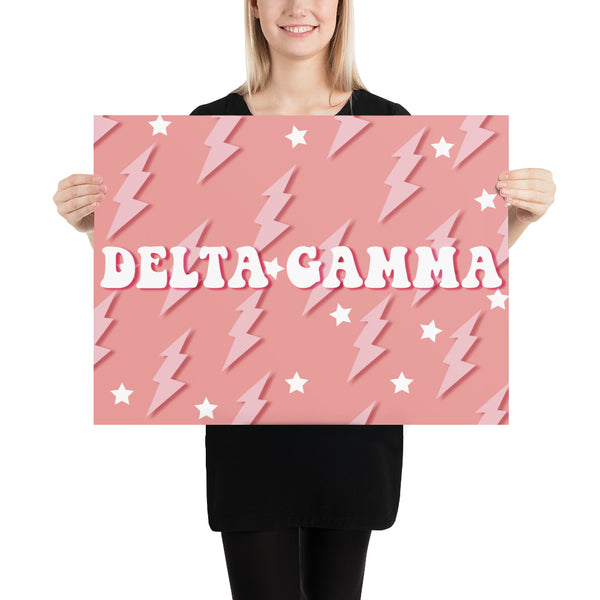 Pink Lighting Poster