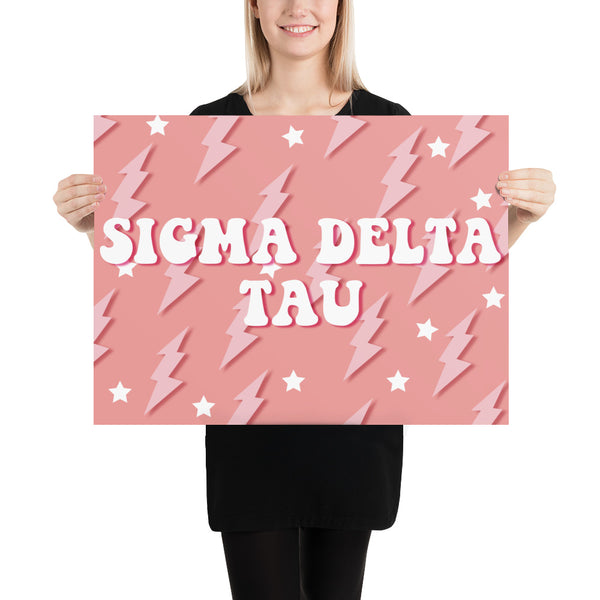 Pink Lighting Poster