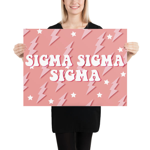 Pink Lighting Poster