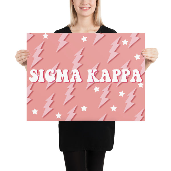 Pink Lighting Poster