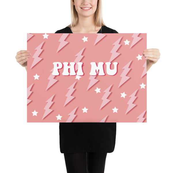 Pink Lighting Poster