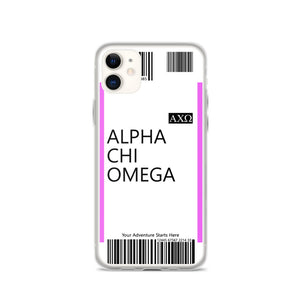 Boarding Pass iPhone Case 11 Series