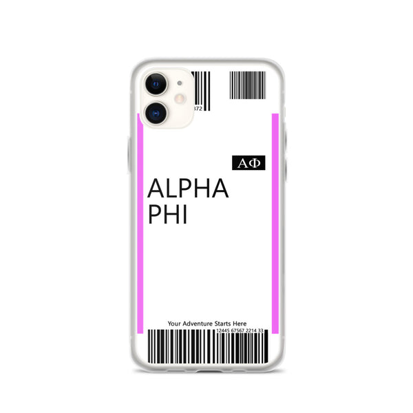 Boarding Pass iPhone Case 11 Series