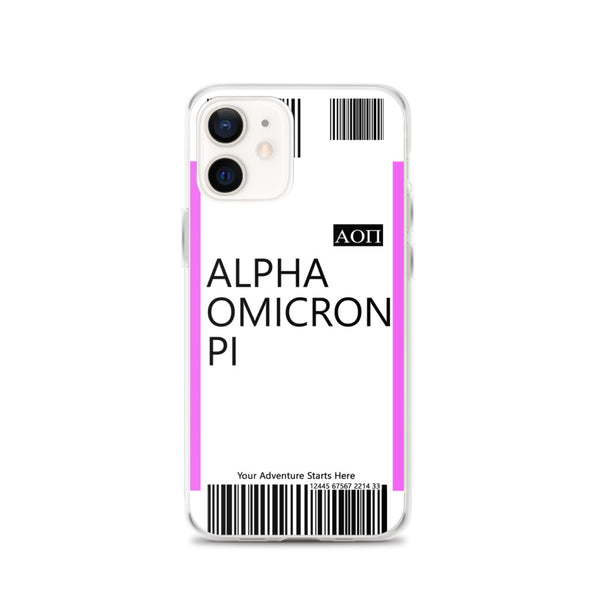 Boarding Pass iPhone Case 12 Series