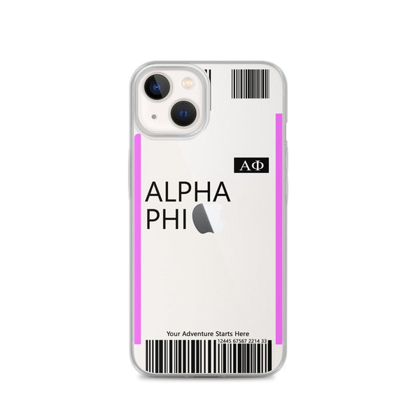 Boarding Pass iPhone Case 13 Series
