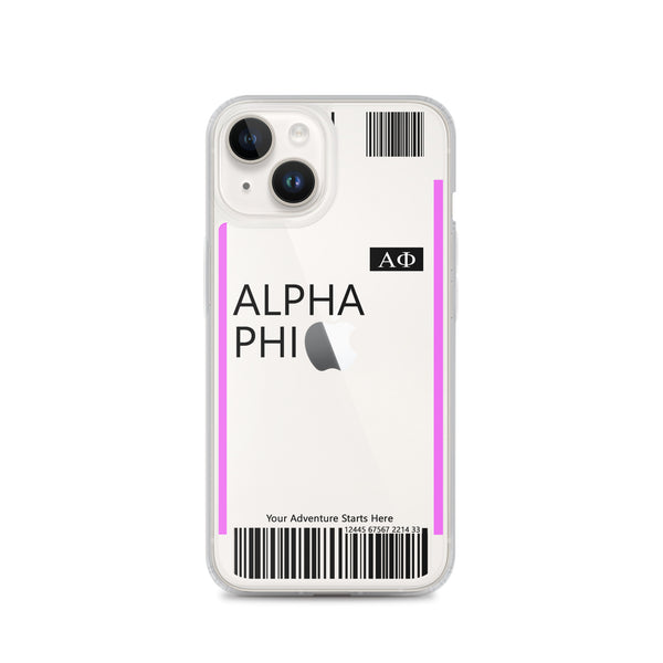 Boarding Pass iphone Case 14 Series