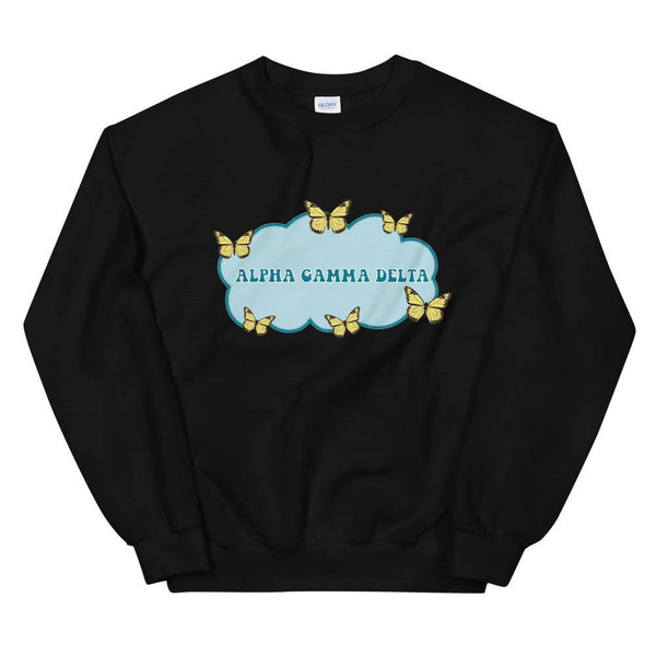 Butterfly Sweatshirt (Sororities A-F) - The Collegiate Lineup