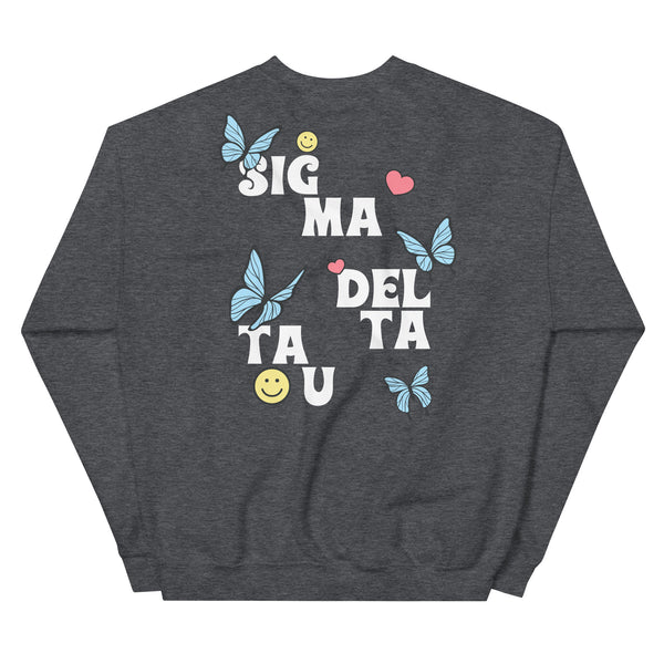 Butterflies Sweatshirt (Sororities G-Z)