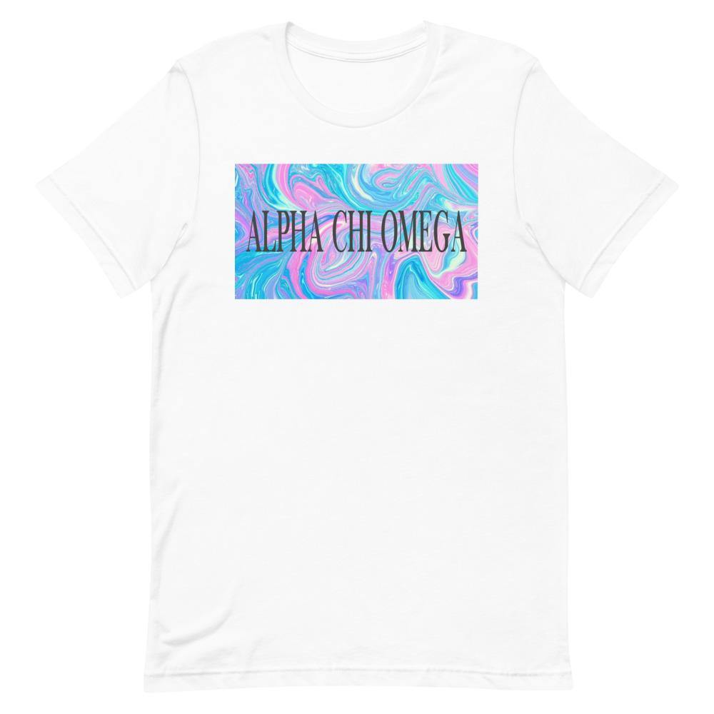 Colorful Marble T-Shirt (Sororities A-F) - The Collegiate Lineup