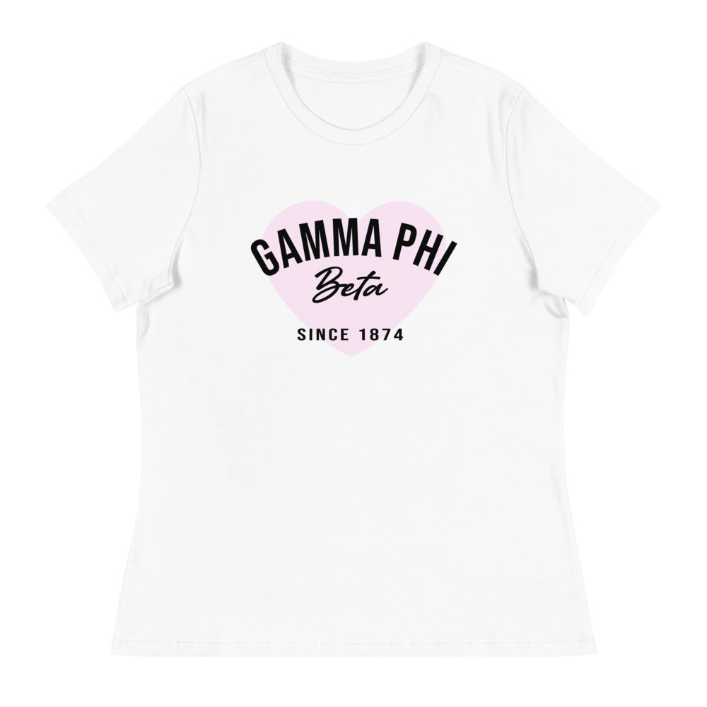 Pink Heart T-Shirt (Sororities G-Z)